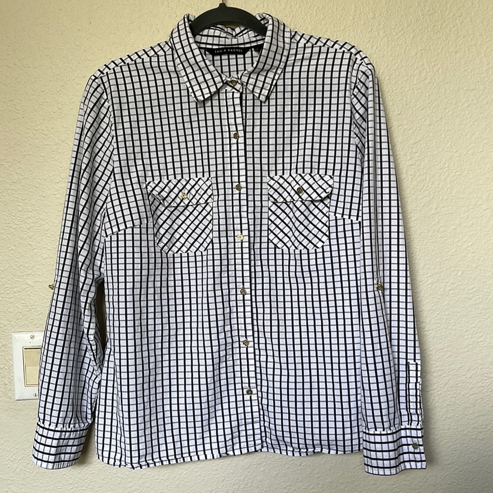 Zac & Rachel button front shirt blouse